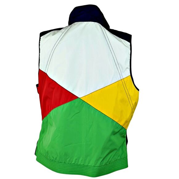 Lauren Ralph Lauren Women's XL Flag Colorblock Nautical Reversible Vest Prep - Picture 3 of 8